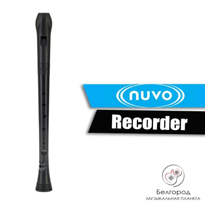 NUVO Recorder+ black/black - Блокфлейта