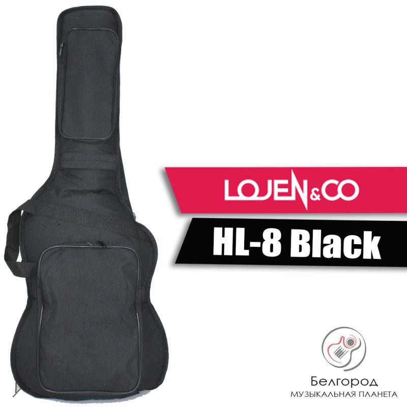 Lojen HL-8 Black - Чехол для электрогитары (20мм уплотнитель)