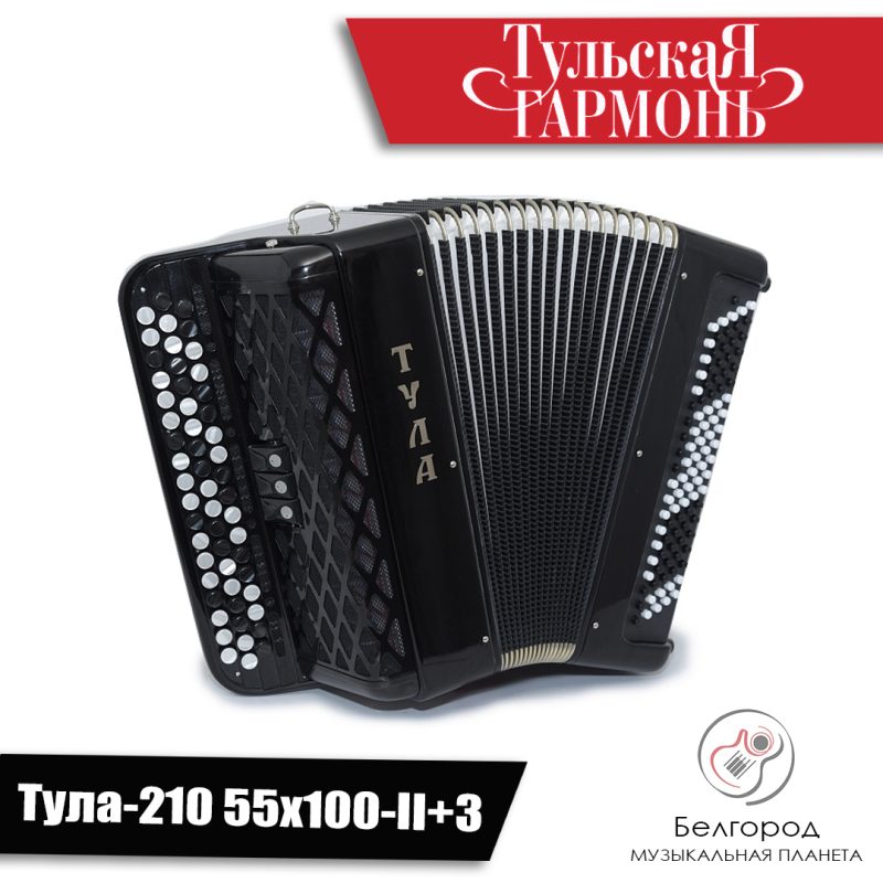 Тульская гармонь «ТУЛА-210» 55х100-II+3 - Баян